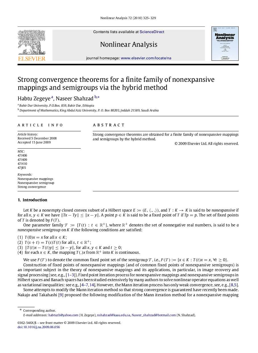 Strong convergence theorems for a finite family of nonexpansive mappings and semigroups via the hybrid method