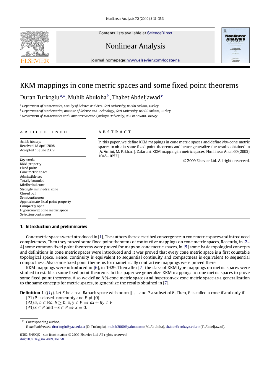 KKM mappings in cone metric spaces and some fixed point theorems