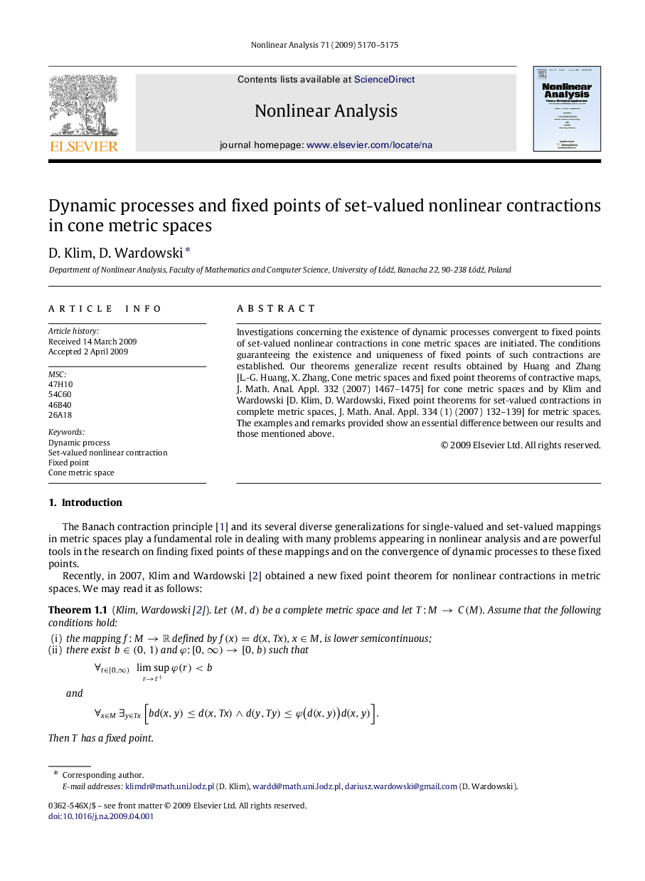 Dynamic processes and fixed points of set-valued nonlinear contractions in cone metric spaces