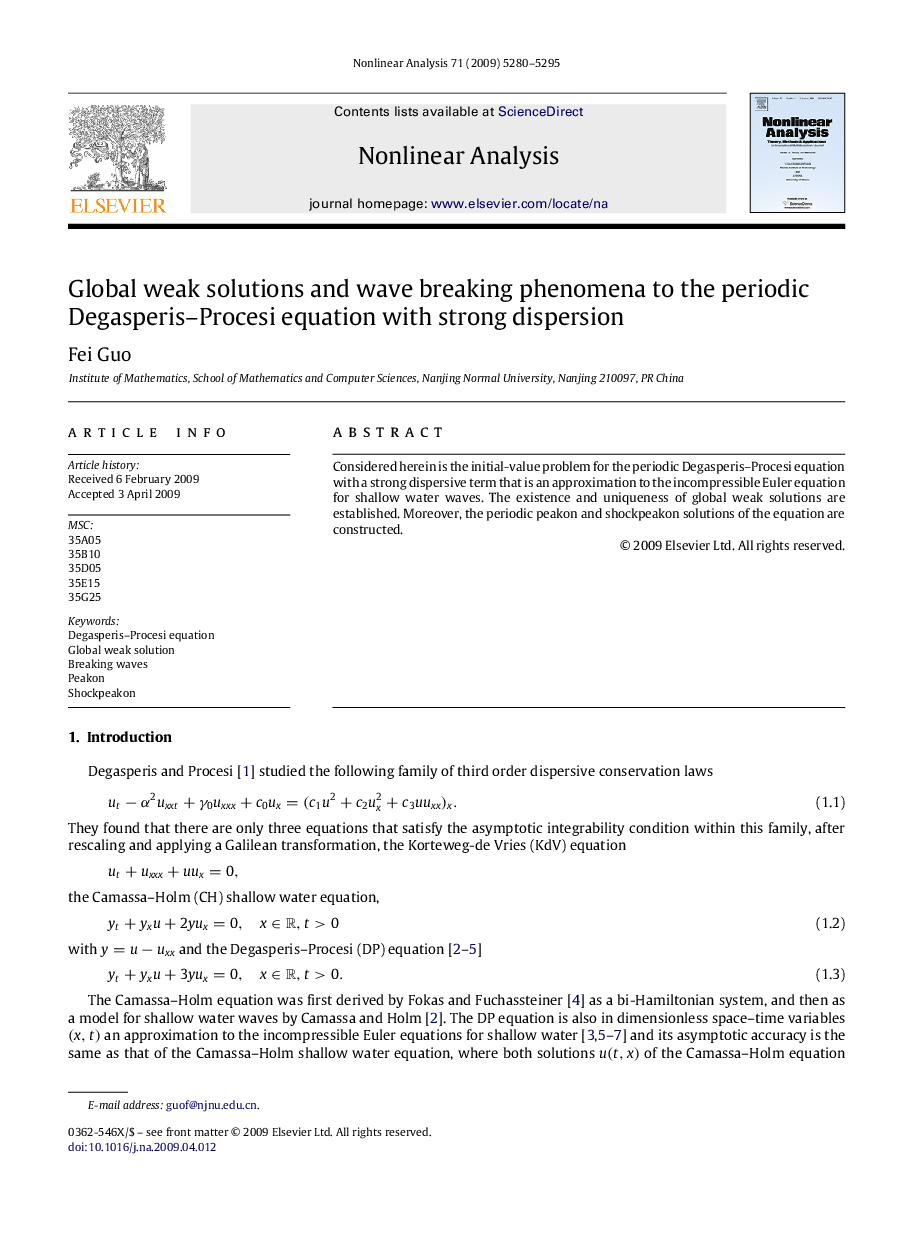 Global weak solutions and wave breaking phenomena to the periodic Degasperis–Procesi equation with strong dispersion