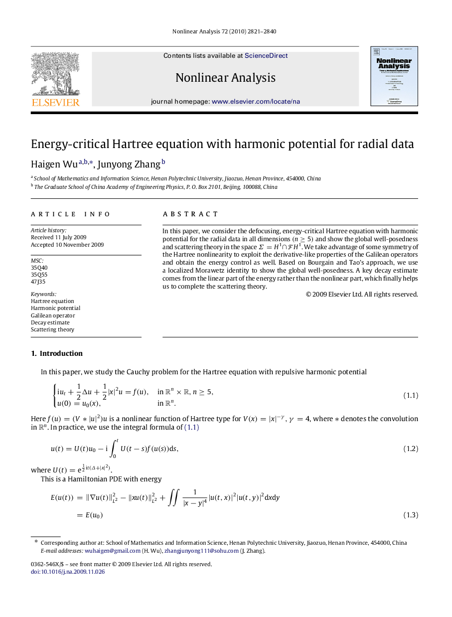 Energy-critical Hartree equation with harmonic potential for radial data