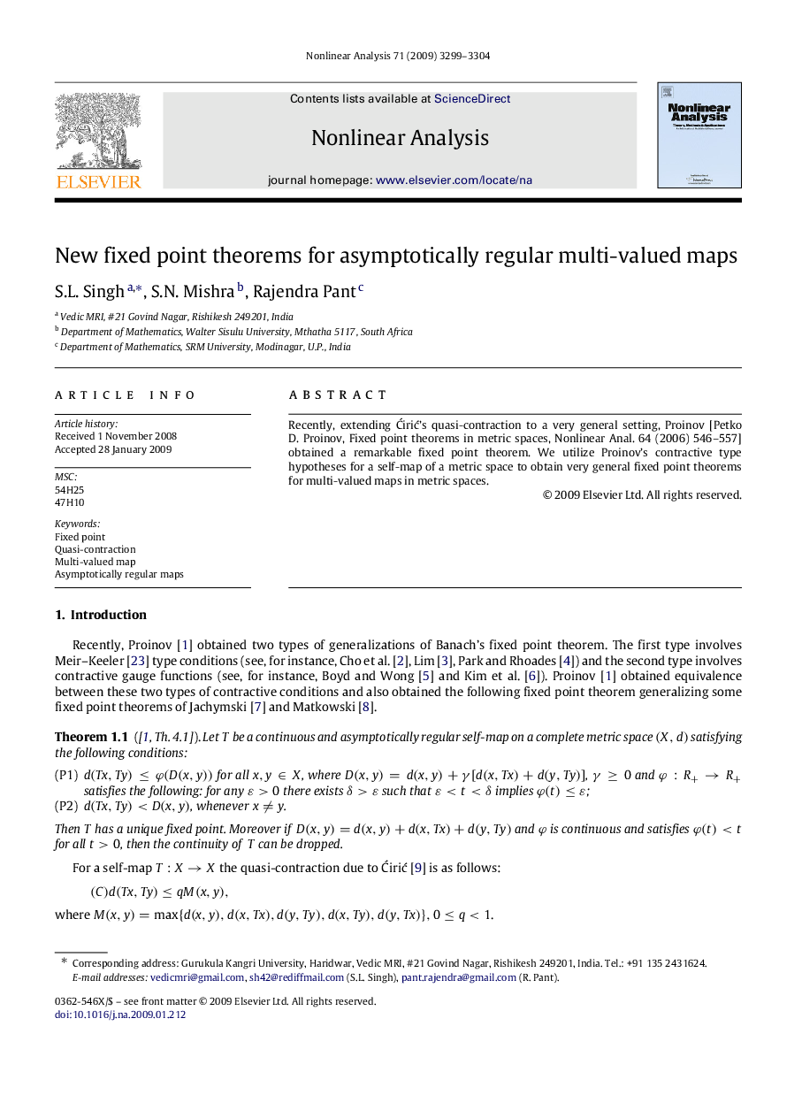 New fixed point theorems for asymptotically regular multi-valued maps