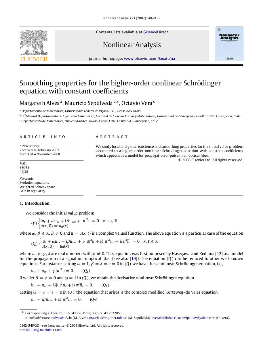 Smoothing properties for the higher-order nonlinear Schrödinger equation with constant coefficients