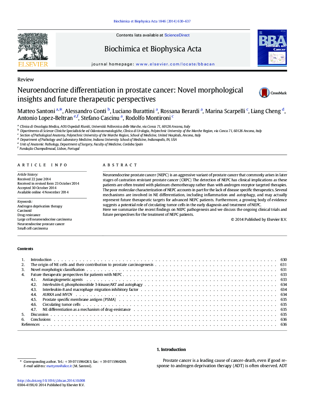 Neuroendocrine differentiation in prostate cancer: Novel morphological insights and future therapeutic perspectives