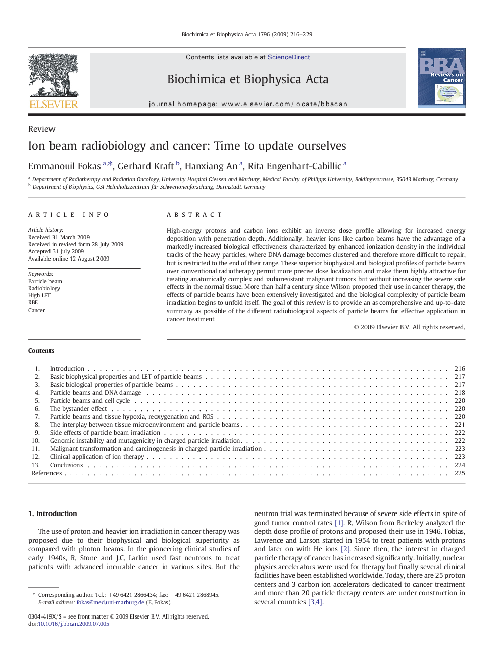 Ion beam radiobiology and cancer: Time to update ourselves