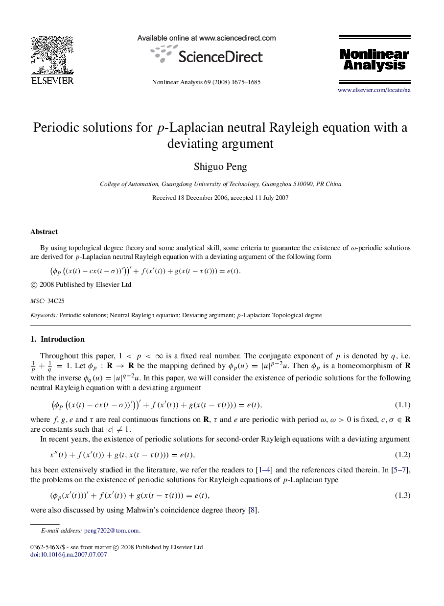 Periodic solutions for pp-Laplacian neutral Rayleigh equation with a deviating argument