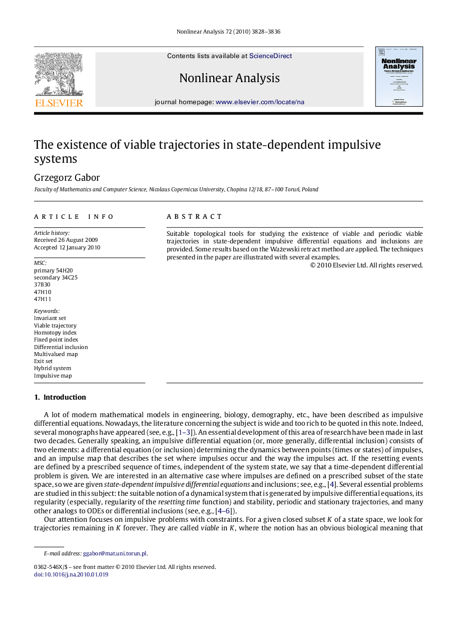 The existence of viable trajectories in state-dependent impulsive systems