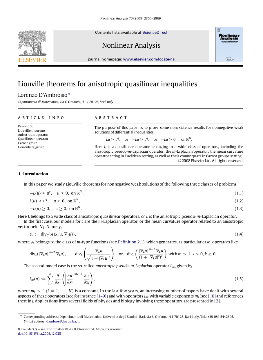 Liouville theorems for anisotropic quasilinear inequalities