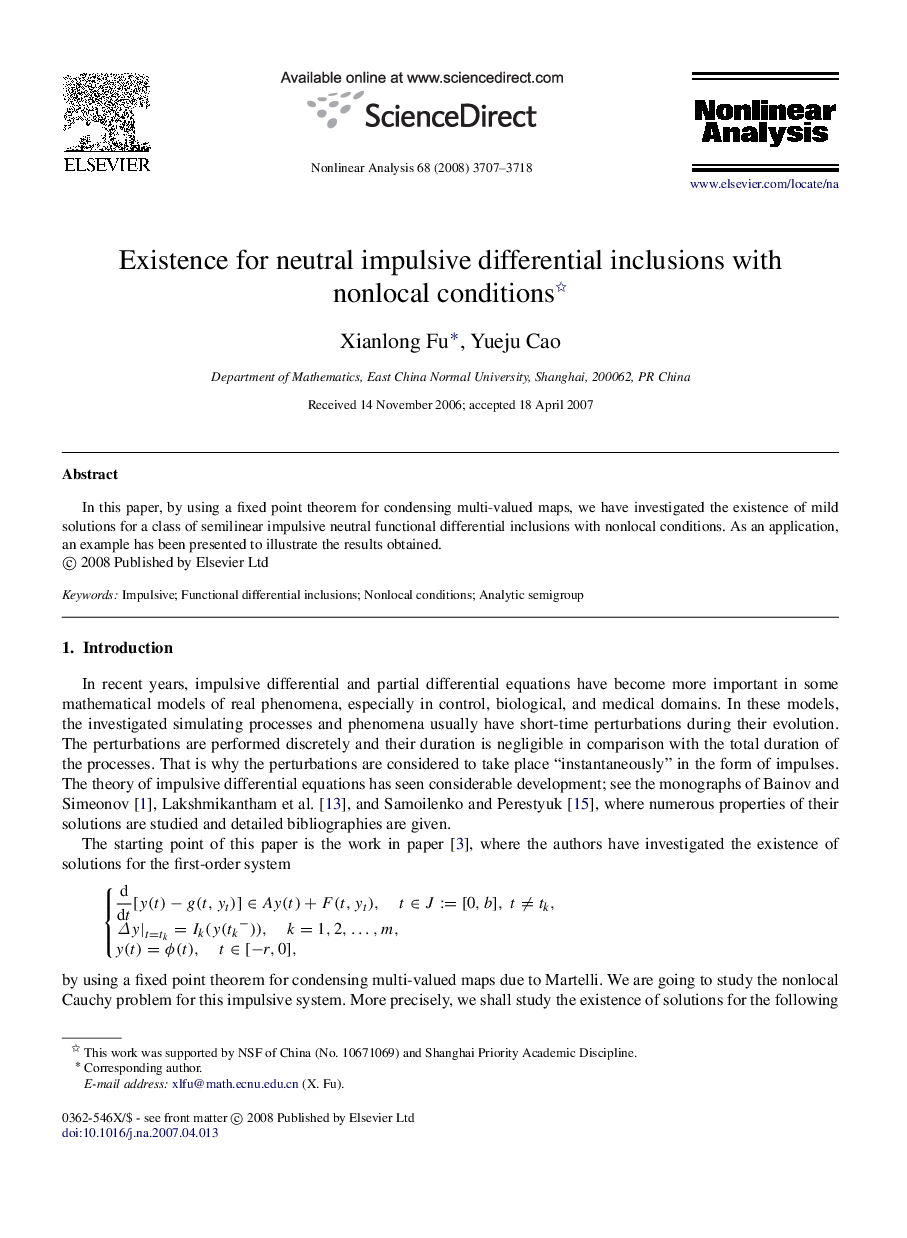 Existence for neutral impulsive differential inclusions with nonlocal conditions 