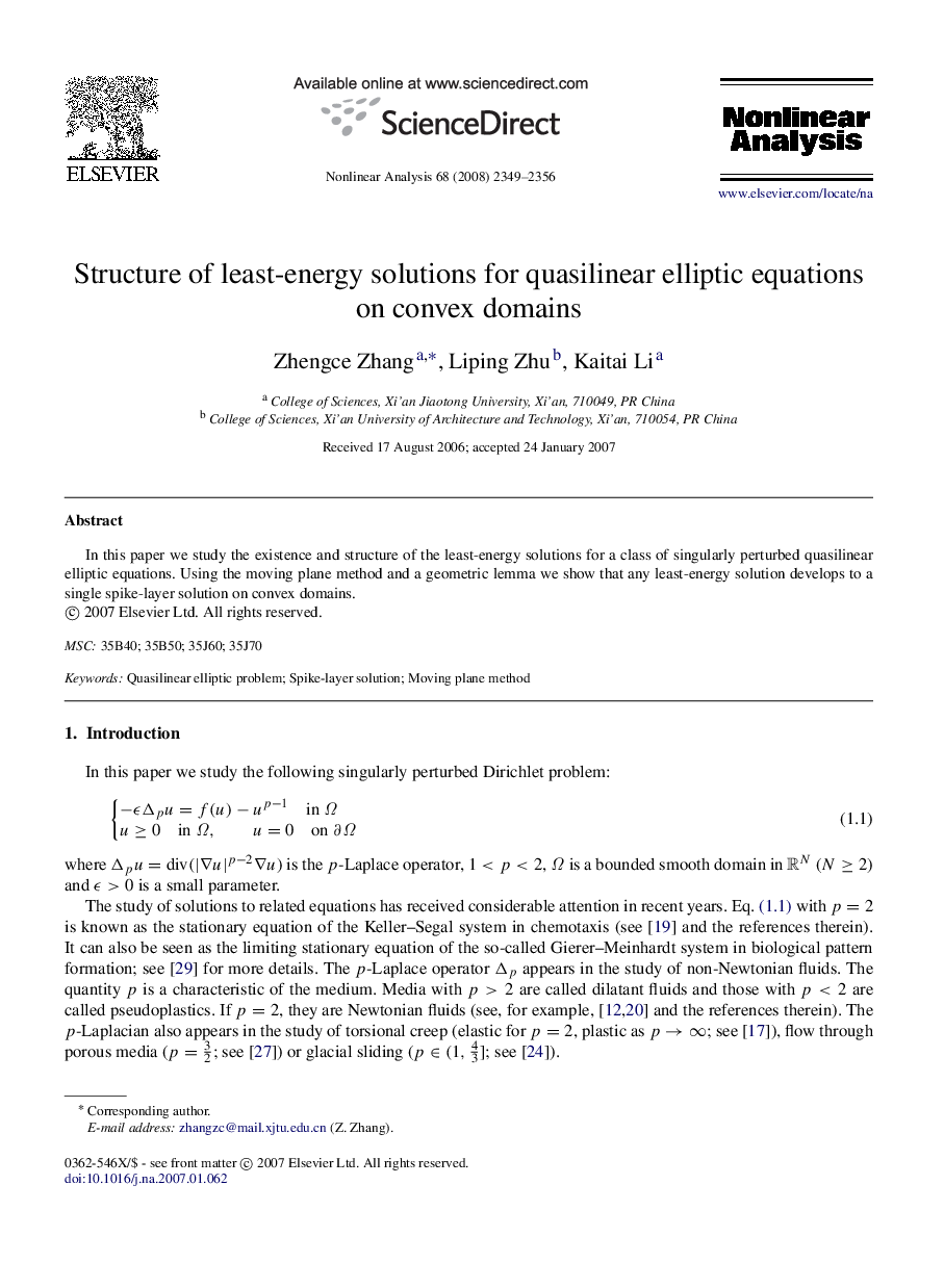 Structure of least-energy solutions for quasilinear elliptic equations on convex domains