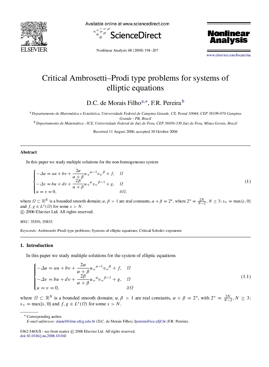 Critical Ambrosetti–Prodi type problems for systems of elliptic equations