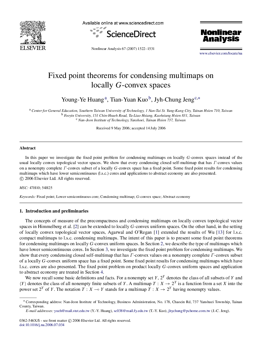 Fixed point theorems for condensing multimaps on locally G-convex spaces