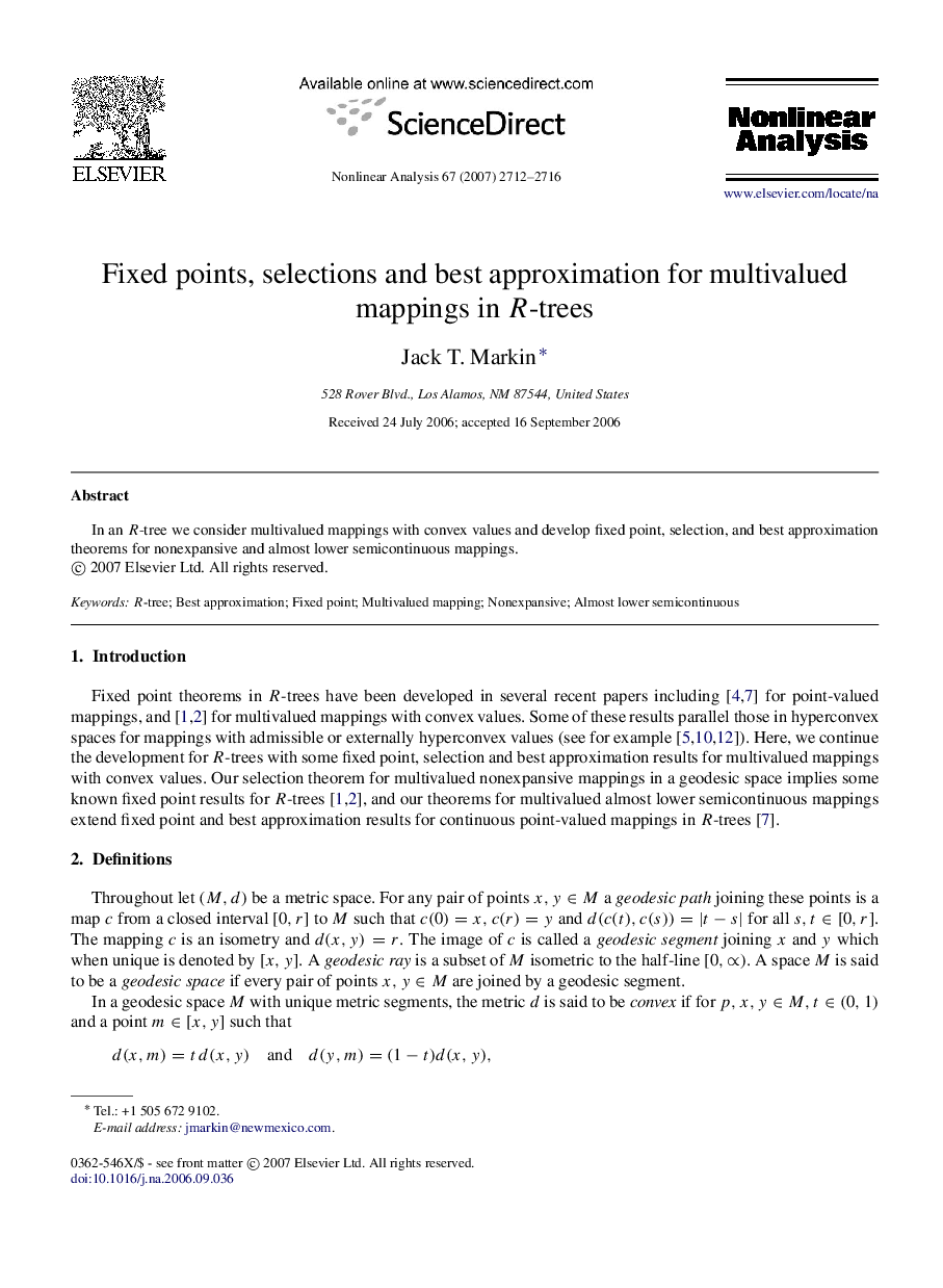 Fixed points, selections and best approximation for multivalued mappings in RR-trees