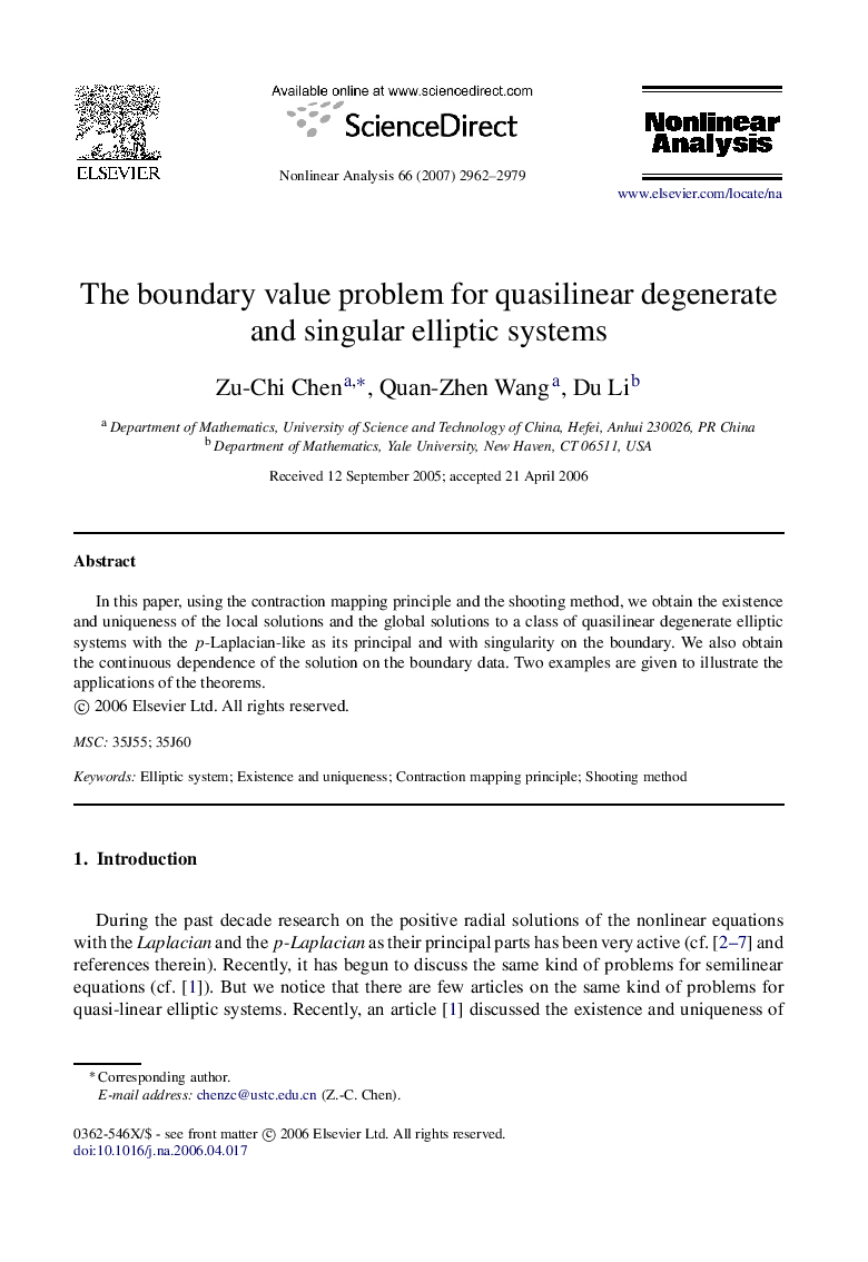 The boundary value problem for quasilinear degenerate and singular elliptic systems