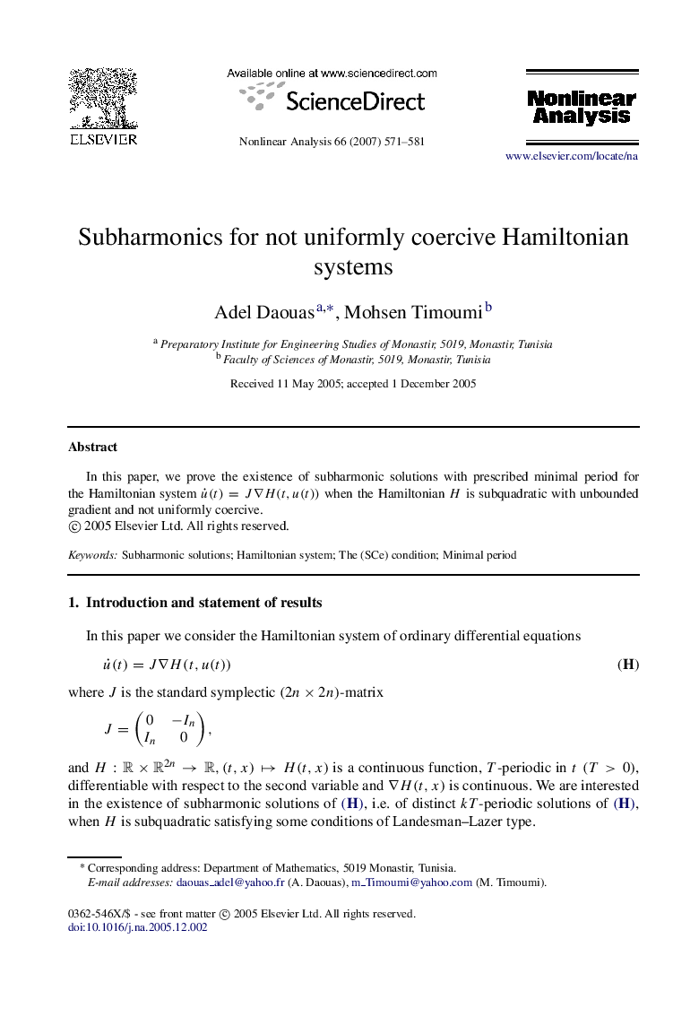 Subharmonics for not uniformly coercive Hamiltonian systems