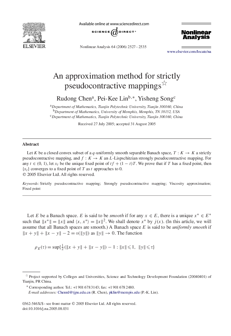 An approximation method for strictly pseudocontractive mappings 