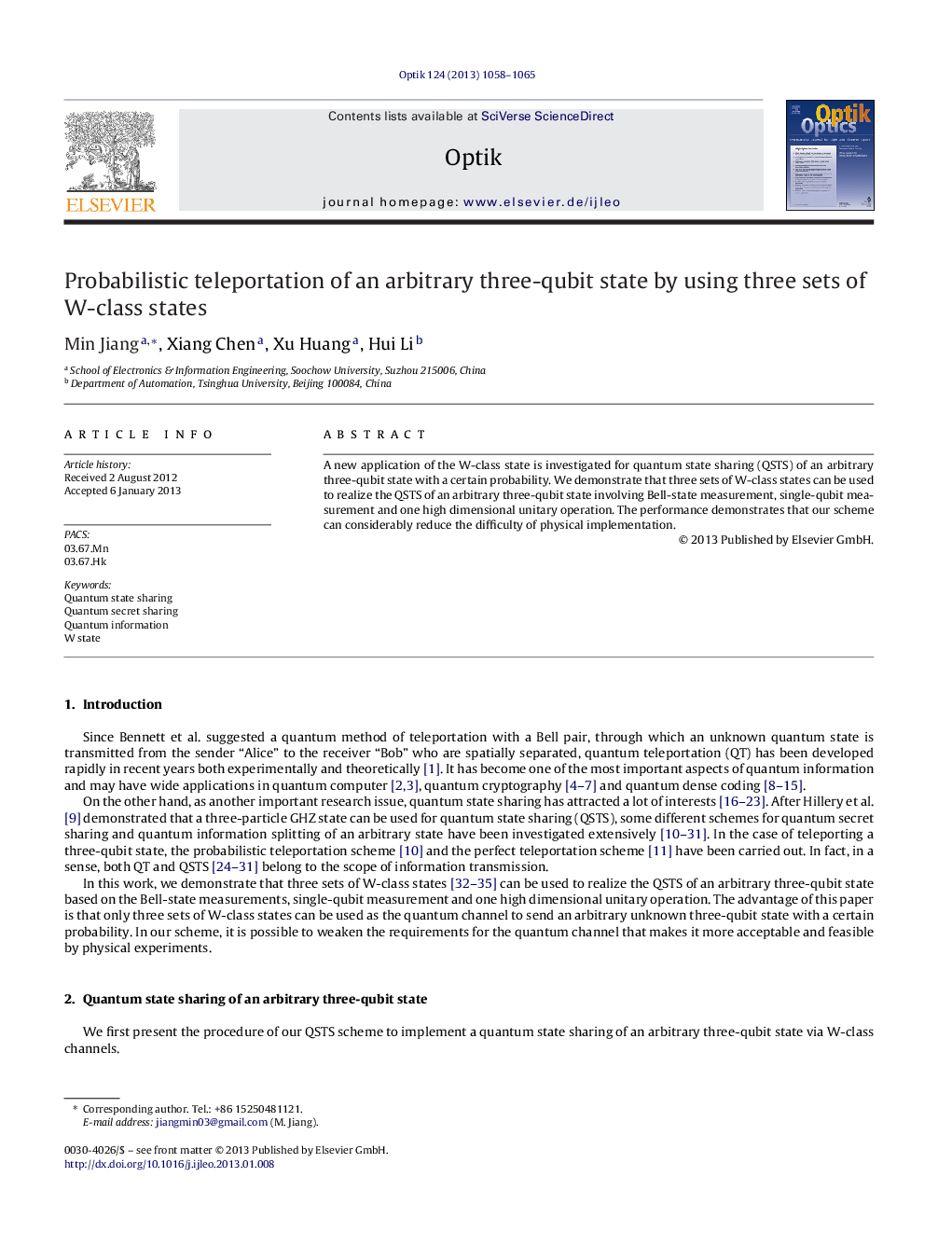 Probabilistic teleportation of an arbitrary three-qubit state by using three sets of W-class states