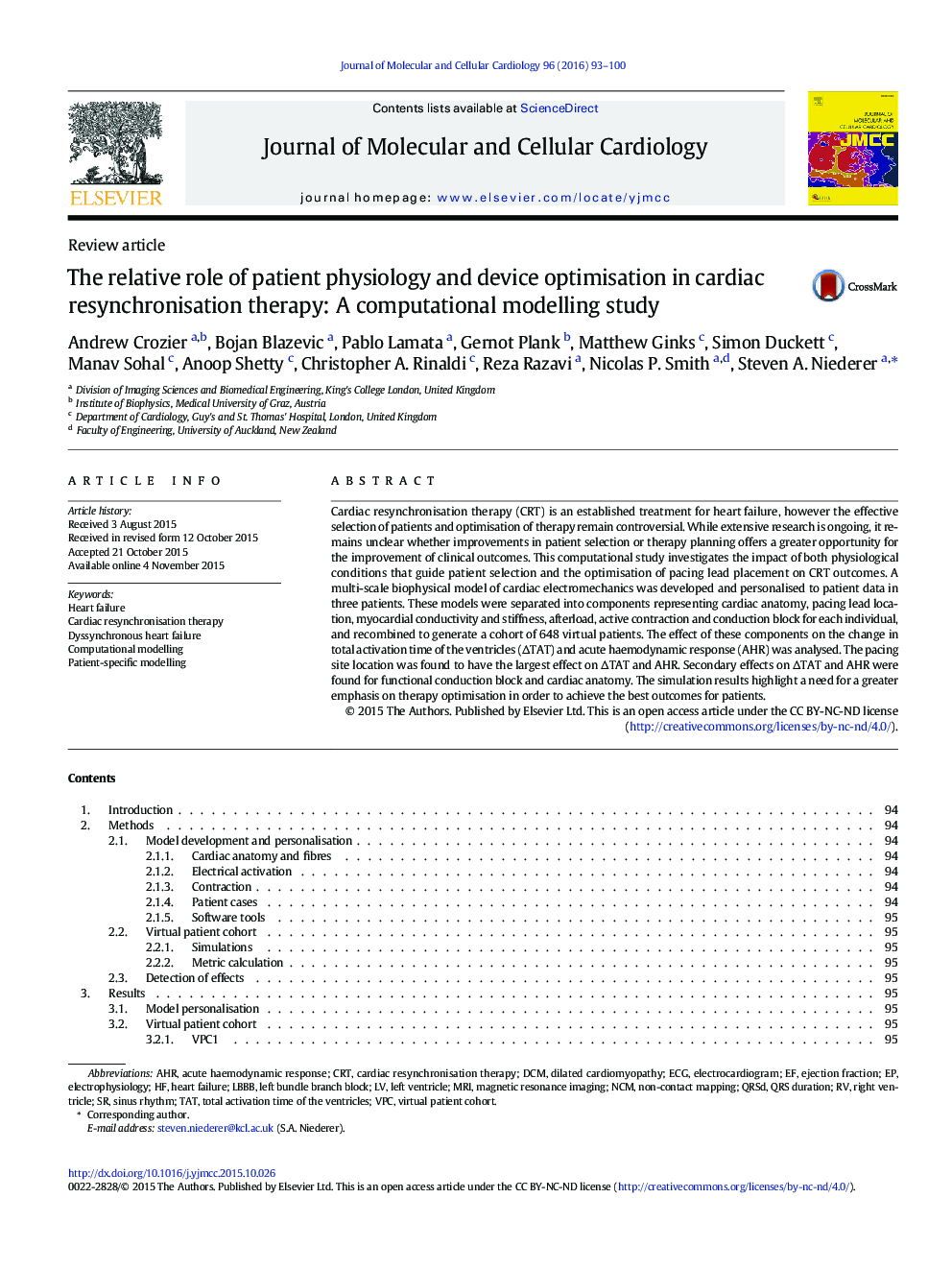 The relative role of patient physiology and device optimisation in cardiac resynchronisation therapy: A computational modelling study