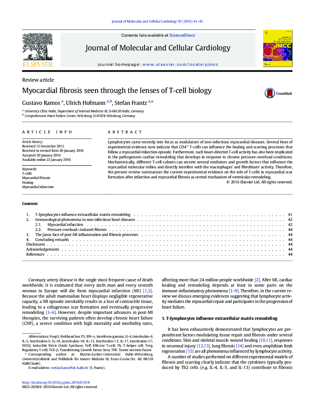 Myocardial fibrosis seen through the lenses of T-cell biology