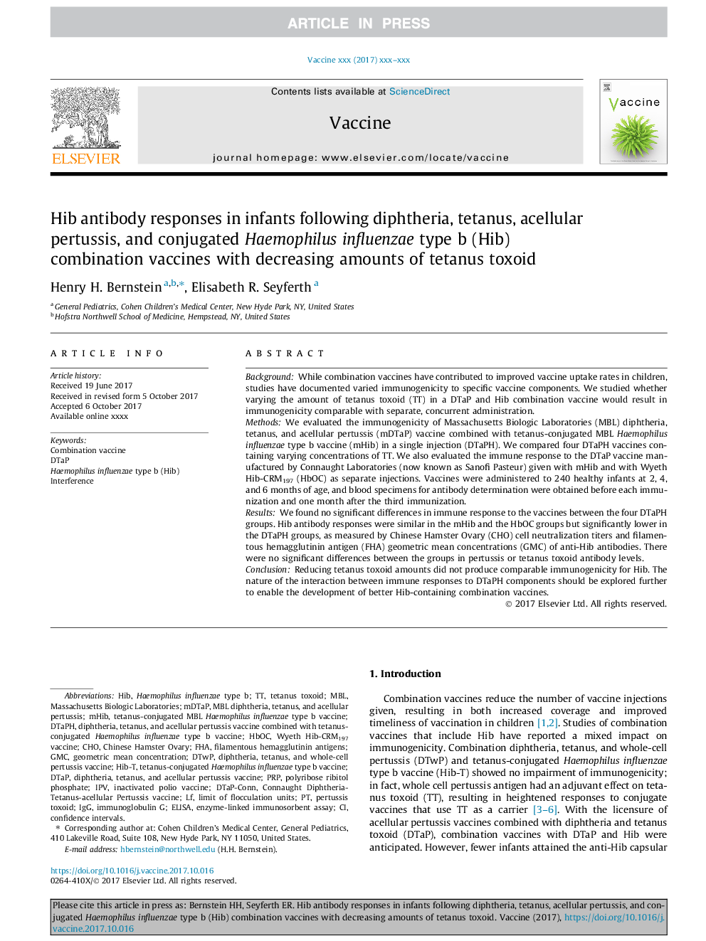 Hib antibody responses in infants following diphtheria, tetanus, acellular pertussis, and conjugated Haemophilus influenzae type b (Hib) combination vaccines with decreasing amounts of tetanus toxoid