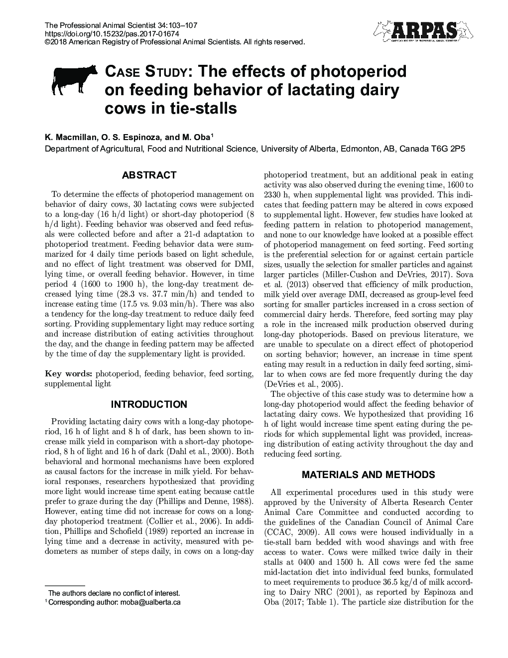 مطالعه موردی: اثرات دوره کوتاه مدت بر رفتار تغذیه گاوهای شیرده در گاوهای شیری 