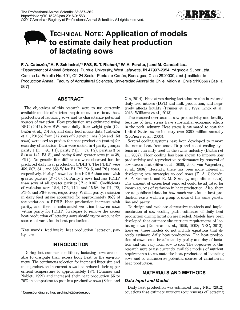 نکته فنی: کاربرد مدل برای تخمین تولید گرمای روزانه گاو شیرده 
