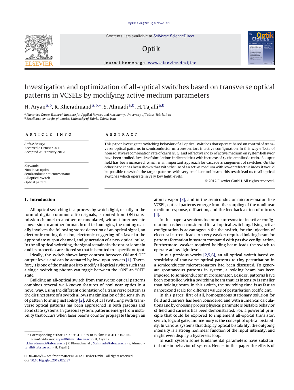 Investigation and optimization of all-optical switches based on transverse optical patterns in VCSELs by modifying active medium parameters