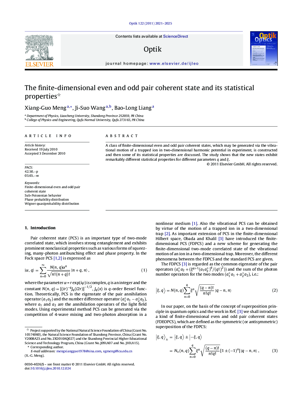 The finite-dimensional even and odd pair coherent state and its statistical properties 