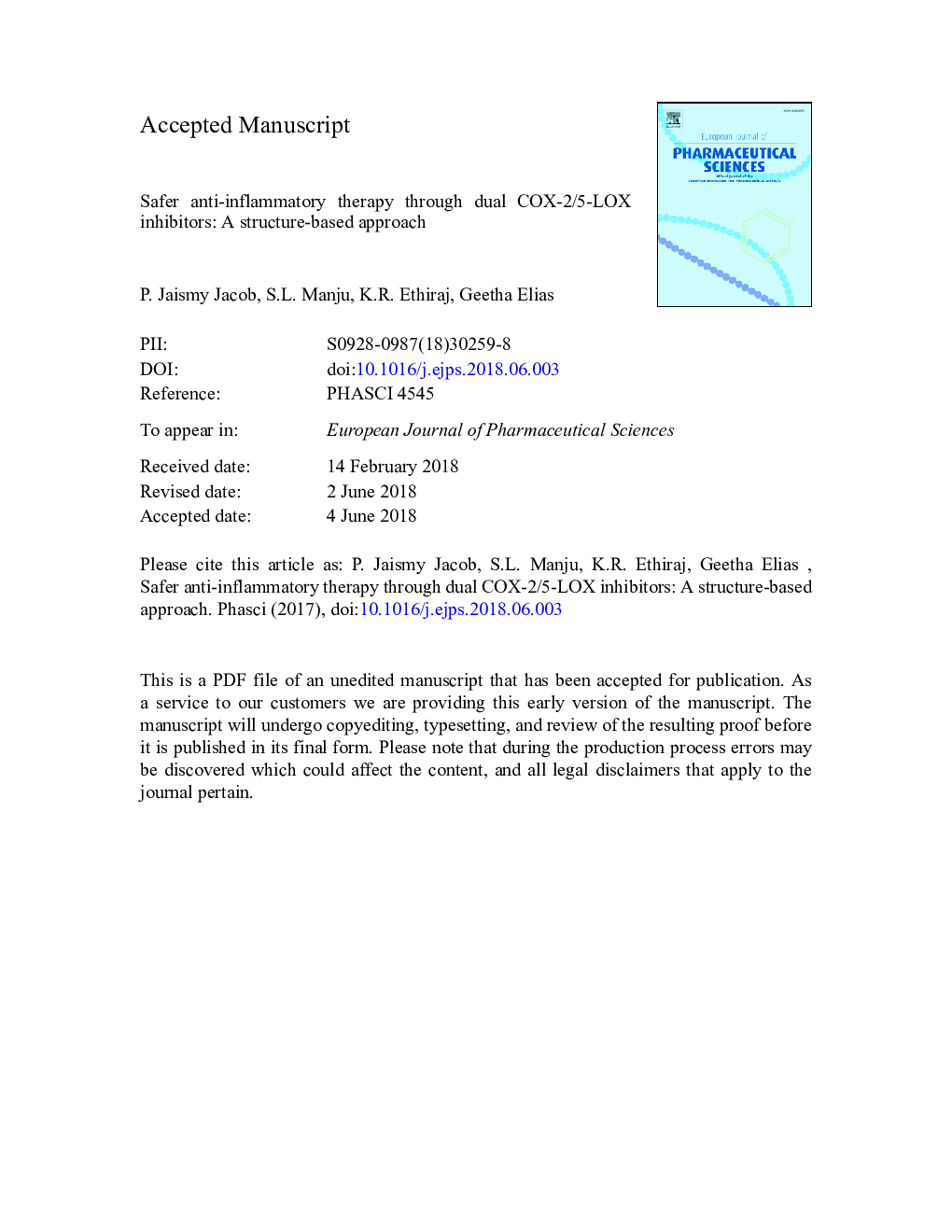 Safer anti-inflammatory therapy through dual COX-2/5-LOX inhibitors: A structure-based approach