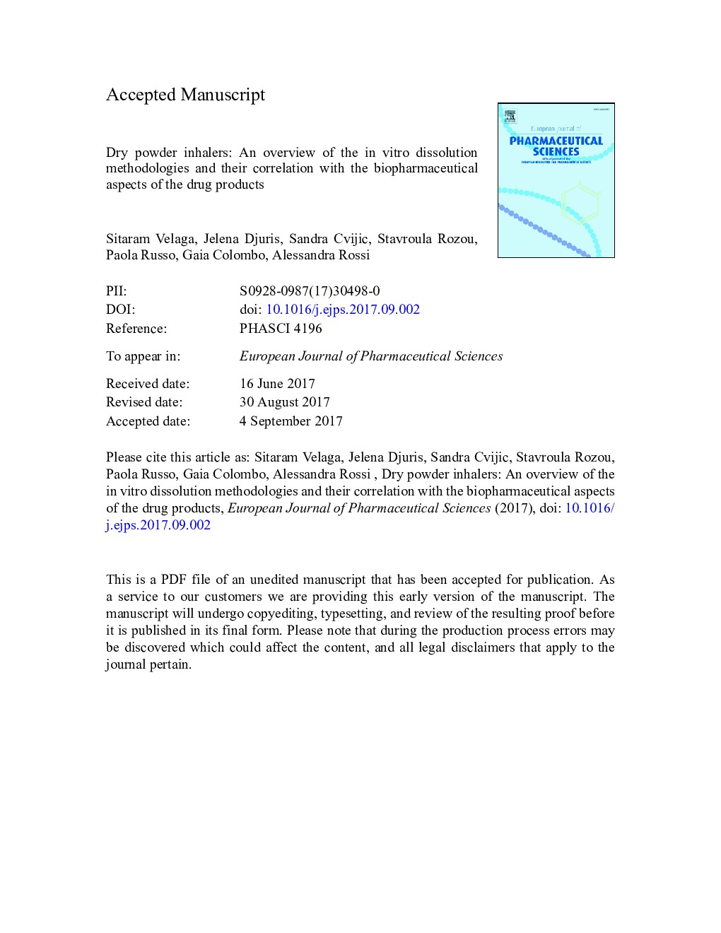 Dry powder inhalers: An overview of the in vitro dissolution methodologies and their correlation with the biopharmaceutical aspects of the drug products