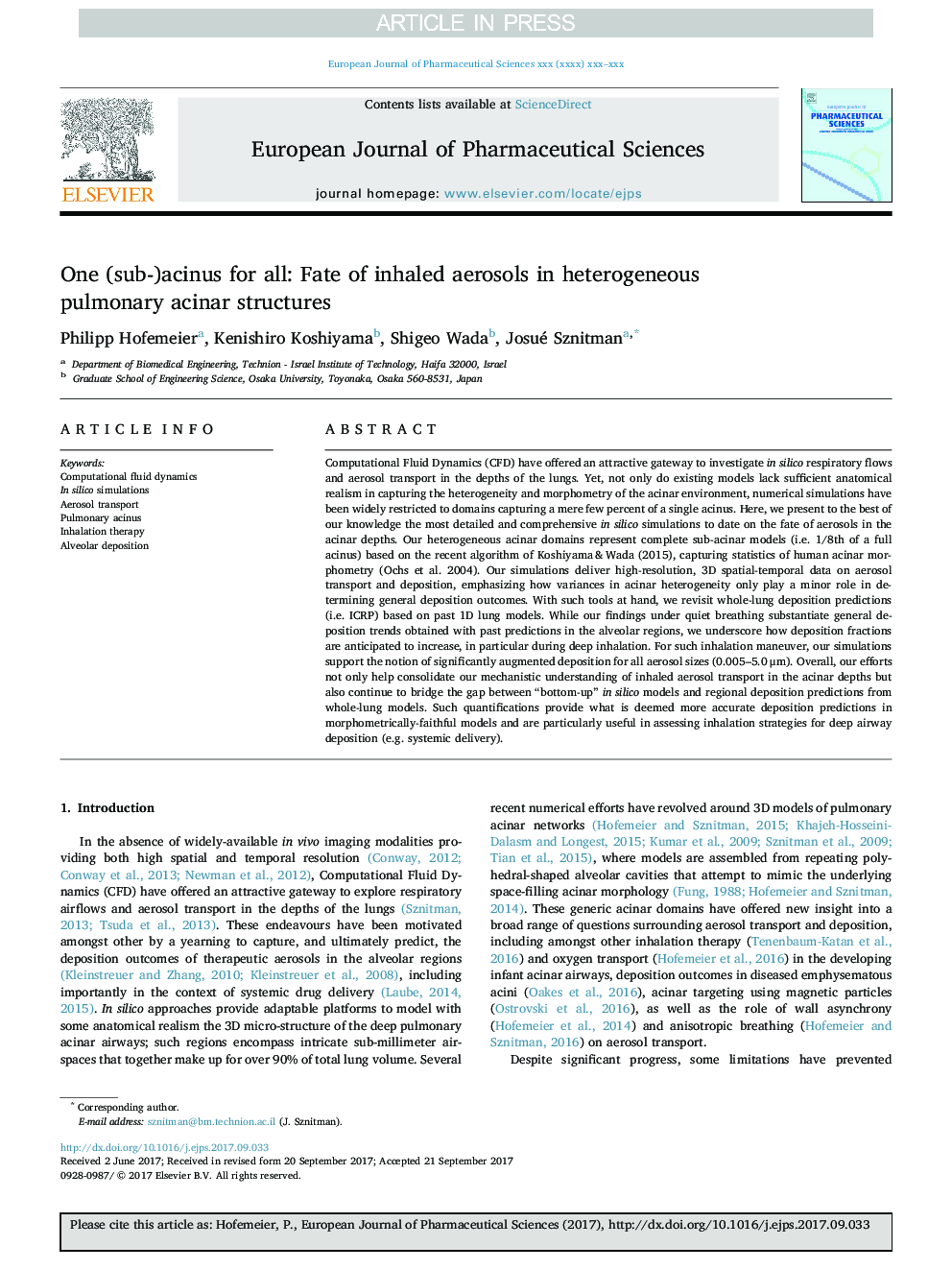 One (sub-)acinus for all: Fate of inhaled aerosols in heterogeneous pulmonary acinar structures