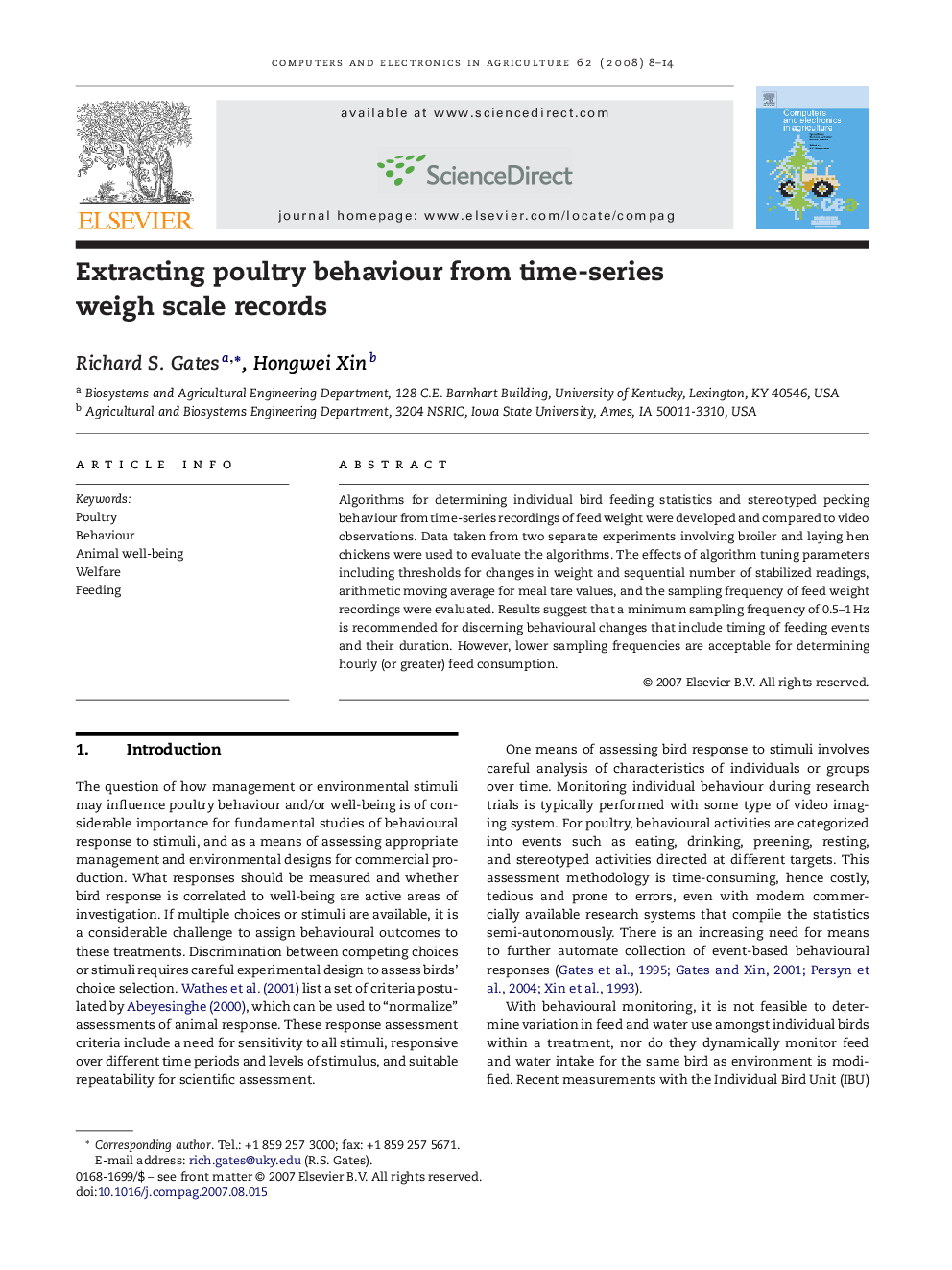 Extracting poultry behaviour from time-series weigh scale records