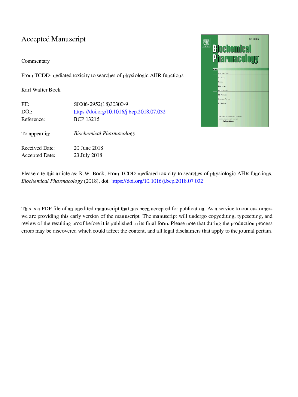 From TCDD-mediated toxicity to searches of physiologic AHR functions