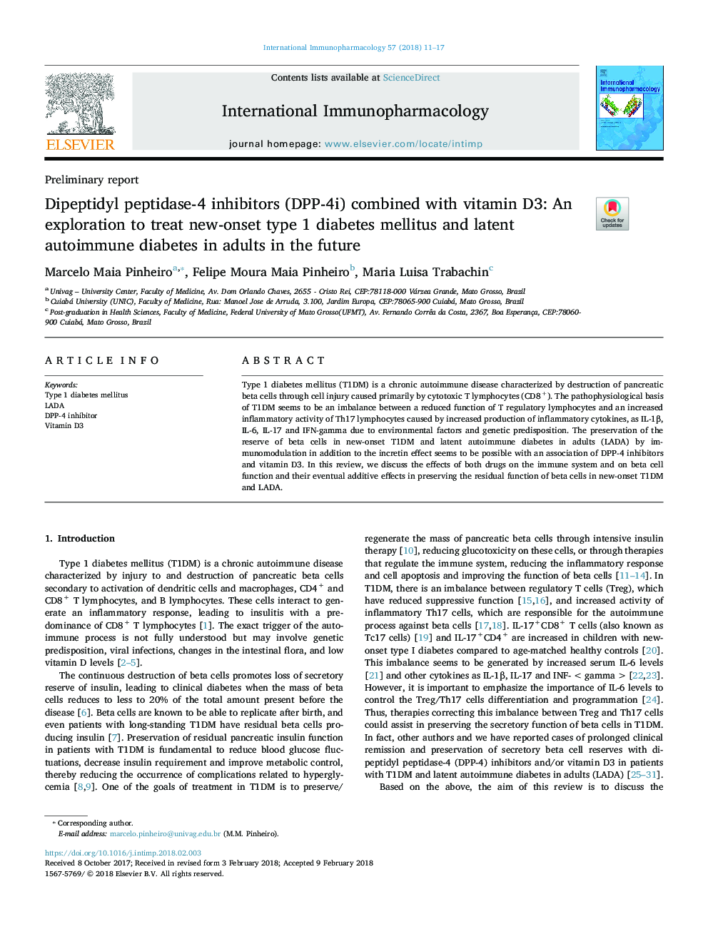 Dipeptidyl peptidase-4 inhibitors (DPP-4i) combined with vitamin D3: An exploration to treat new-onset type 1 diabetes mellitus and latent autoimmune diabetes in adults in the future