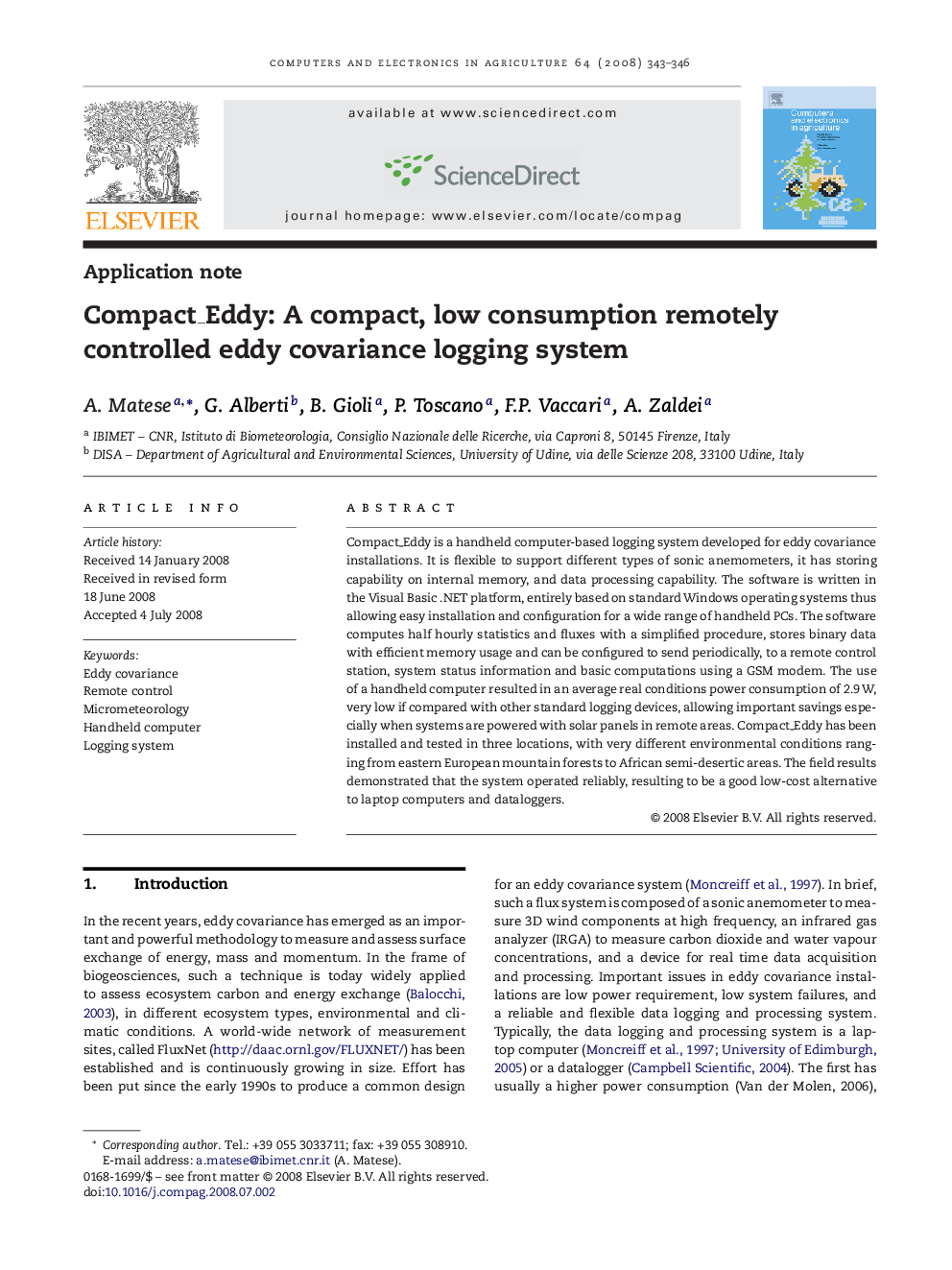 Compact_Eddy: A compact, low consumption remotely controlled eddy covariance logging system