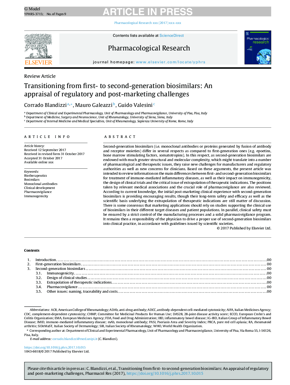 Transitioning from first- to second-generation biosimilars: An appraisal of regulatory and post-marketing challenges