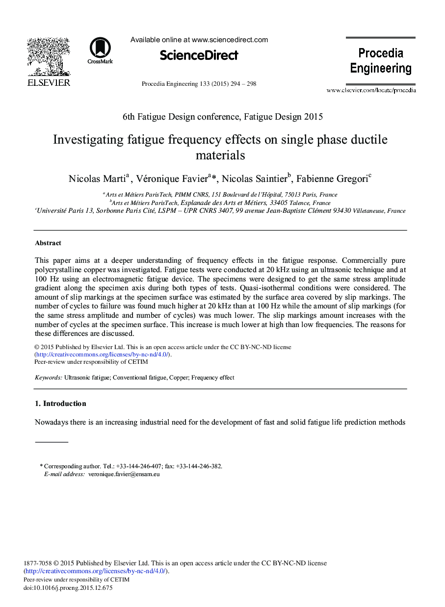 Investigating Fatigue Frequency Effects on Single Phase Ductile Materials 