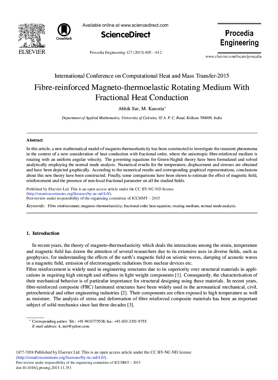 Fibre-reinforced Magneto-thermoelastic Rotating Medium with Fractional Heat Conduction 