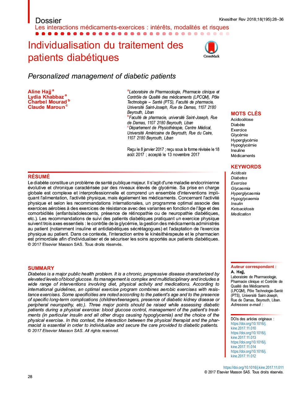 Individualisation du traitement des patients diabétiques