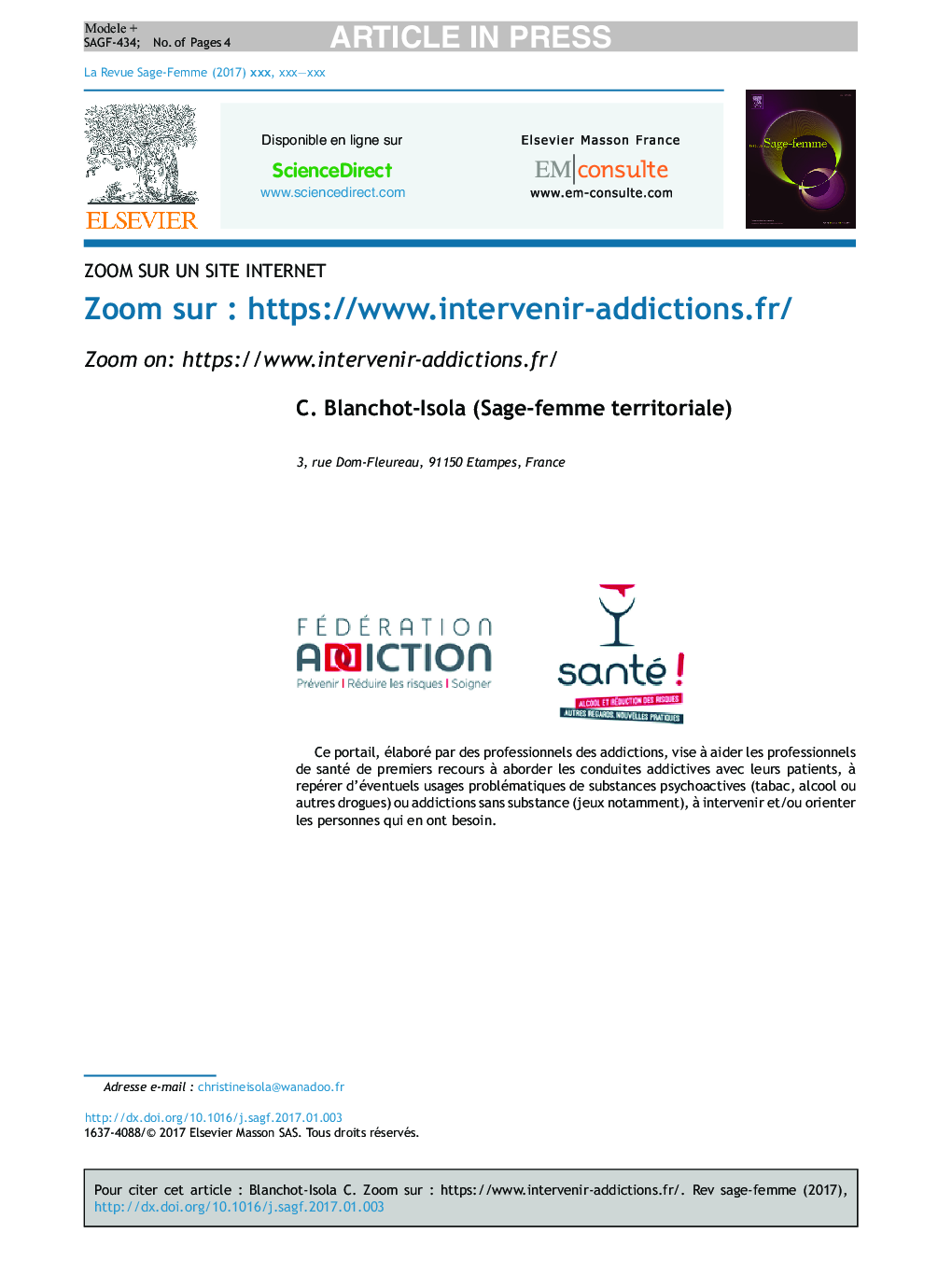 Zoom surÂ : https://www.intervenir-addictions.fr/