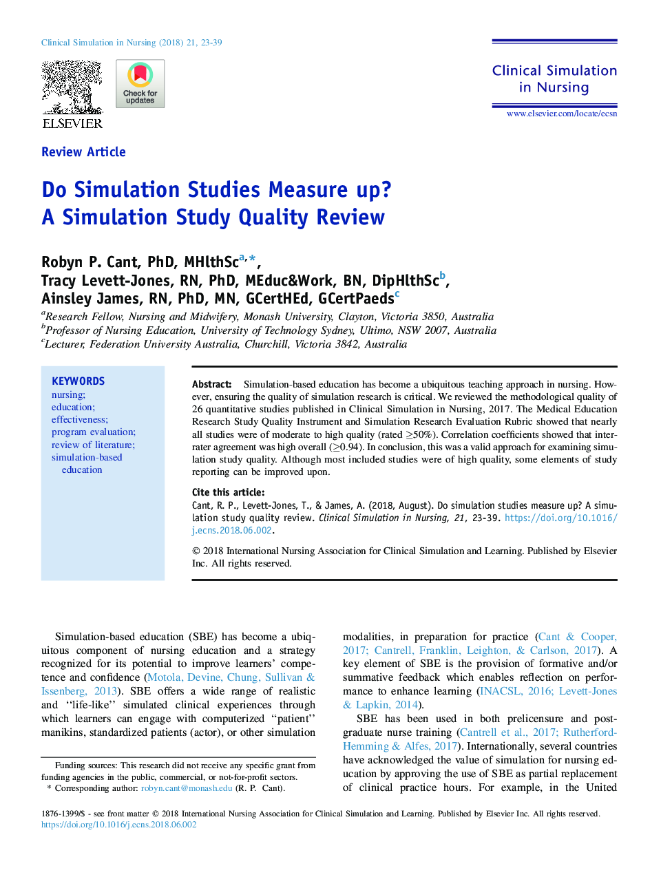 Do Simulation Studies Measure up? A Simulation Study Quality Review