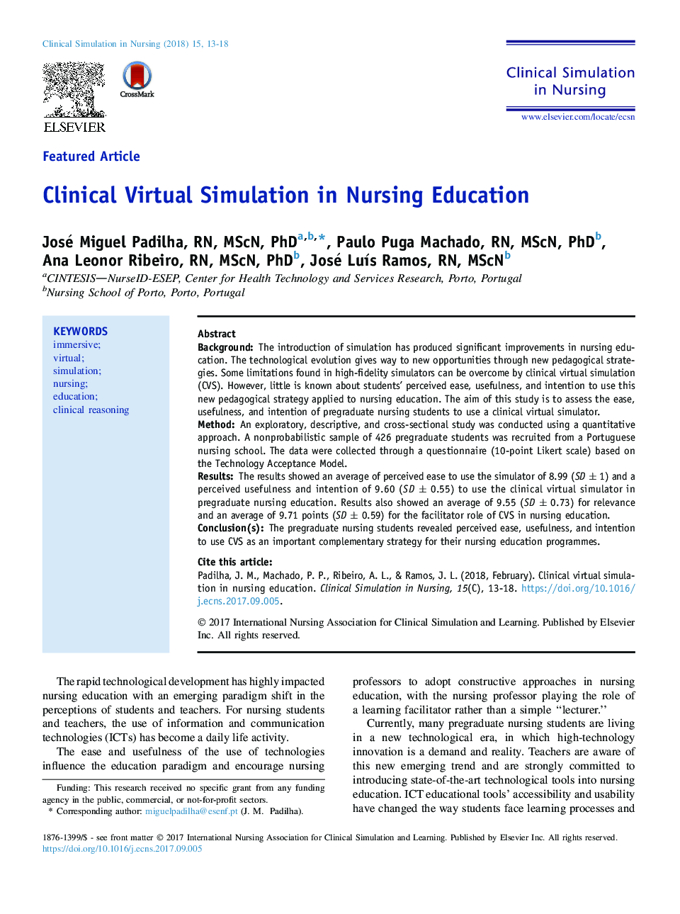 Clinical Virtual Simulation in Nursing Education