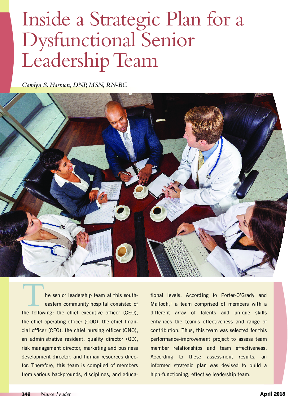 درون یک برنامه ی استراتژیک برای یک تیم رهبری ارشد ناکارآمد