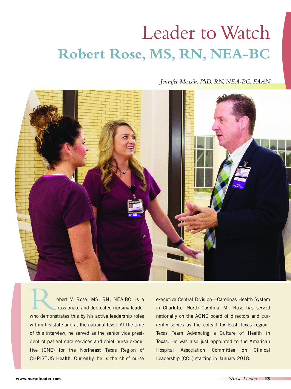 Robert Rose, MS, RN, NEA-BC