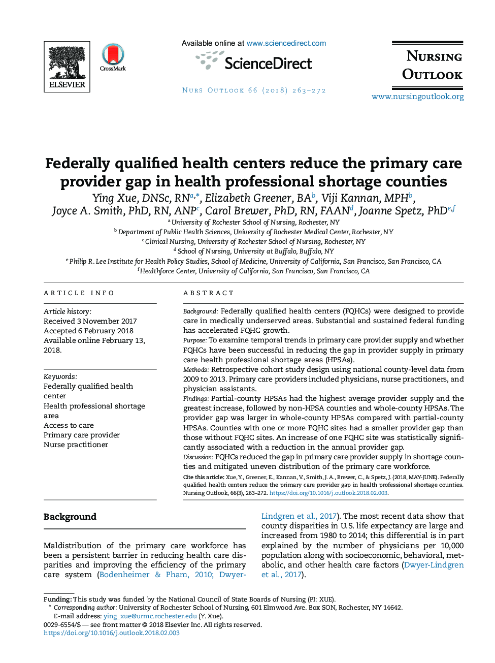 Federally qualified health centers reduce the primary care provider gap in health professional shortage counties