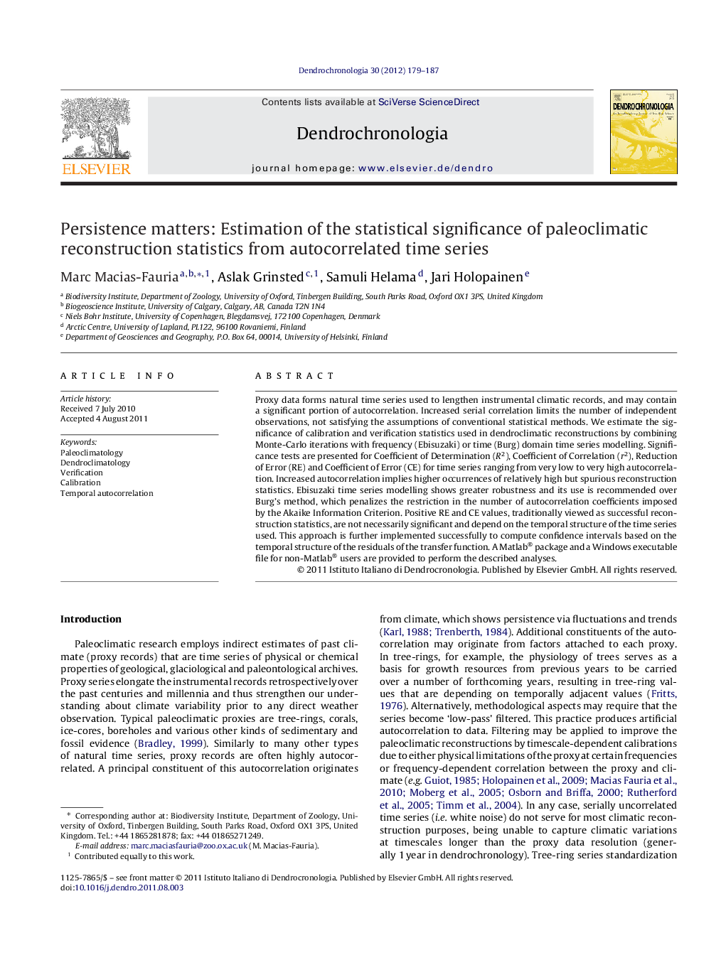 Persistence matters: Estimation of the statistical significance of paleoclimatic reconstruction statistics from autocorrelated time series