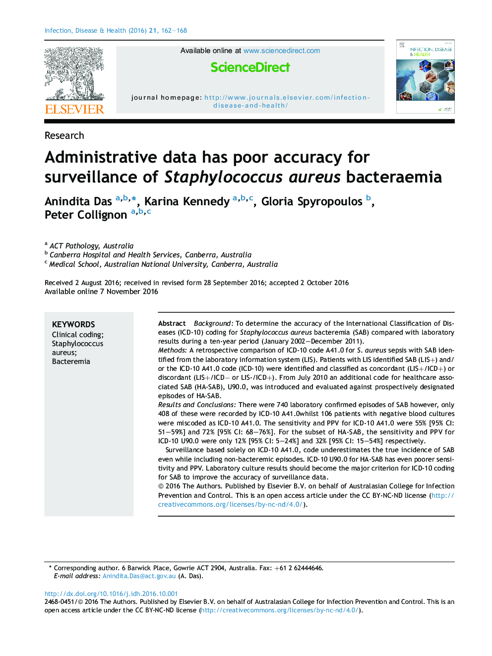 داده های اداری دقت ضعیفی برای نظارت بر باکتری های استافیلوکوک اورئوس دارند 