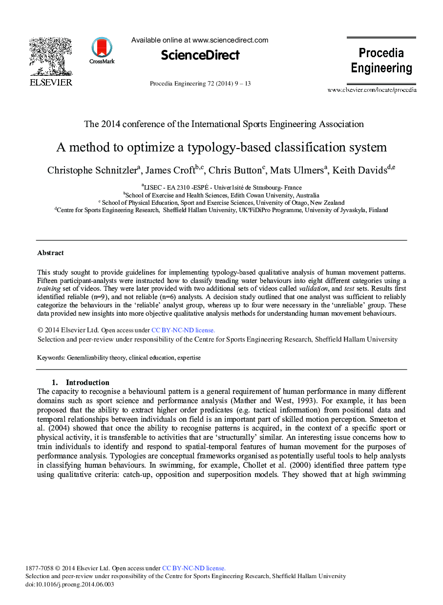 A Method to Optimize a Typology-based Classification System 