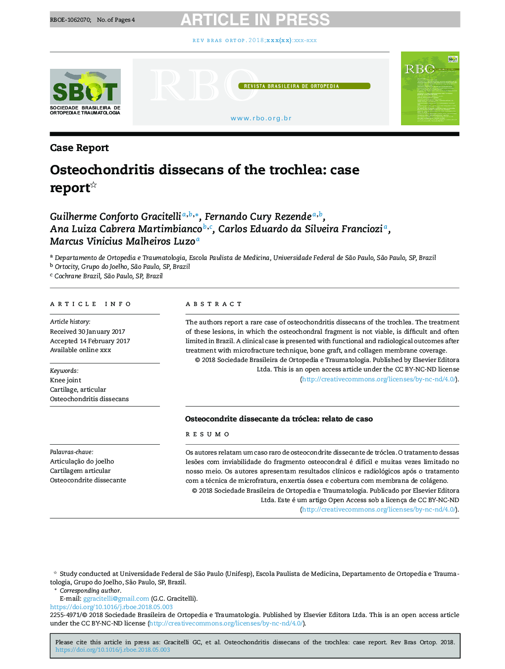 اختلالات استئوخونریت ترولله: گزارش مورد 
