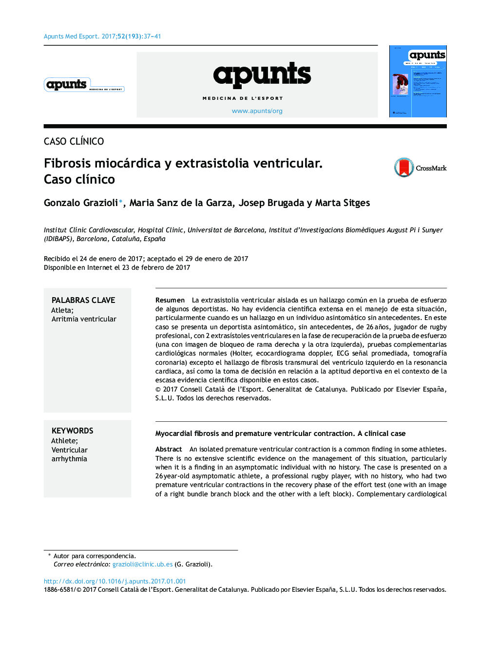 Fibrosis miocárdica y extrasistolia ventricular. Caso clÃ­nico